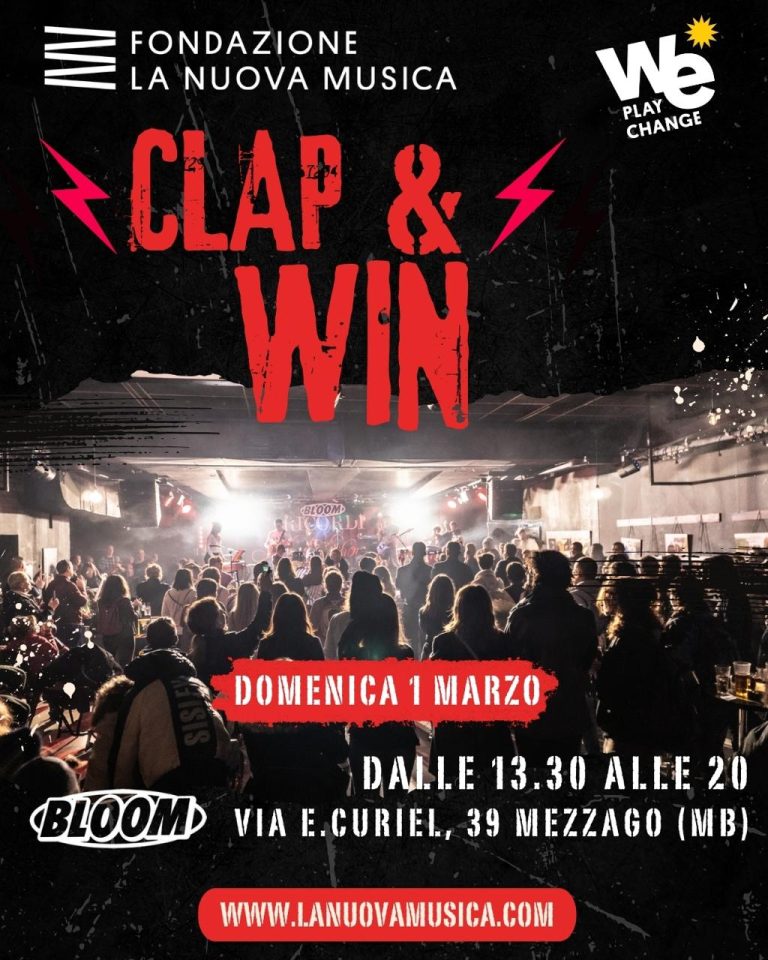 Scopri di più sull'articolo Clap & Win, Bloom domenica 1 marzo